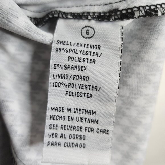 Shelby & Palmer Dress Womens Size 6 Black White Houndstooth Pencil Button Detail - Picture 7 of 8